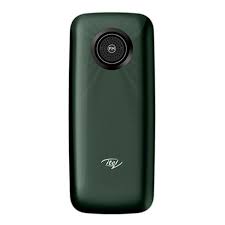itel 2163 removable 1000mAh battery showing back side of phone