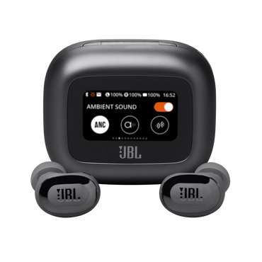 JBL LIVE BUDS 3 smart charging case with touch display