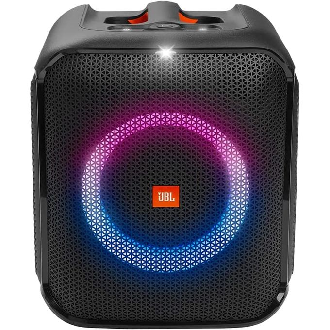 Close-up of JBL PartyBox Encore Essential Bluetooth speaker for parties