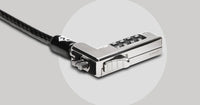 Steel cable laptop lock for anti-theft security