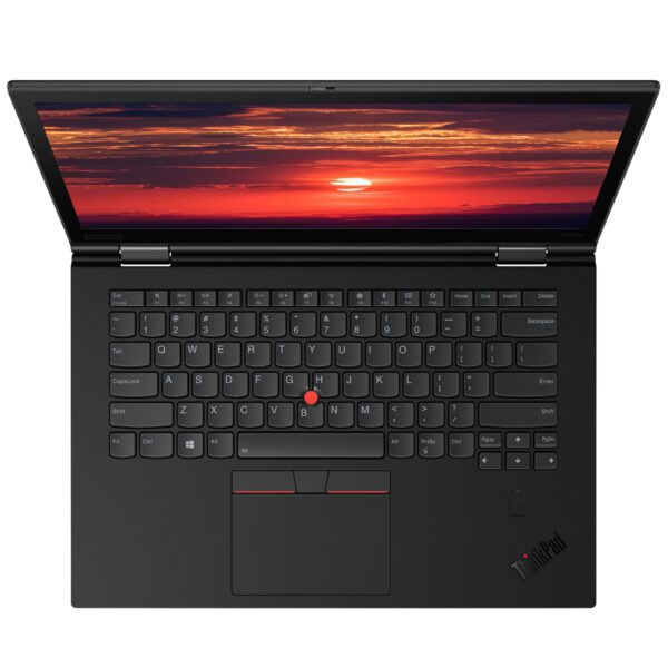X1 Yoga keyboard and ThinkPad TrackPoint closeup