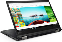 Lenovo X380 Yoga 13.3 inch touchscreen tent open on desk
