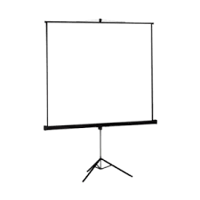 Light Wave tripod projection screen setup