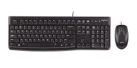 Black Durable Logitech MK120 wired keyboard & mouse combo