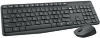 Logitech MK235 Wireless Keyboard and Mouse Combo in black color