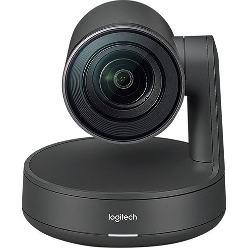 Logitech Rally Plus 4K video conferencing system with modular speakers