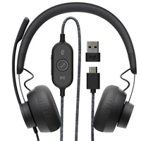 Logitech Zone Wired headset with noise cancelling microphone