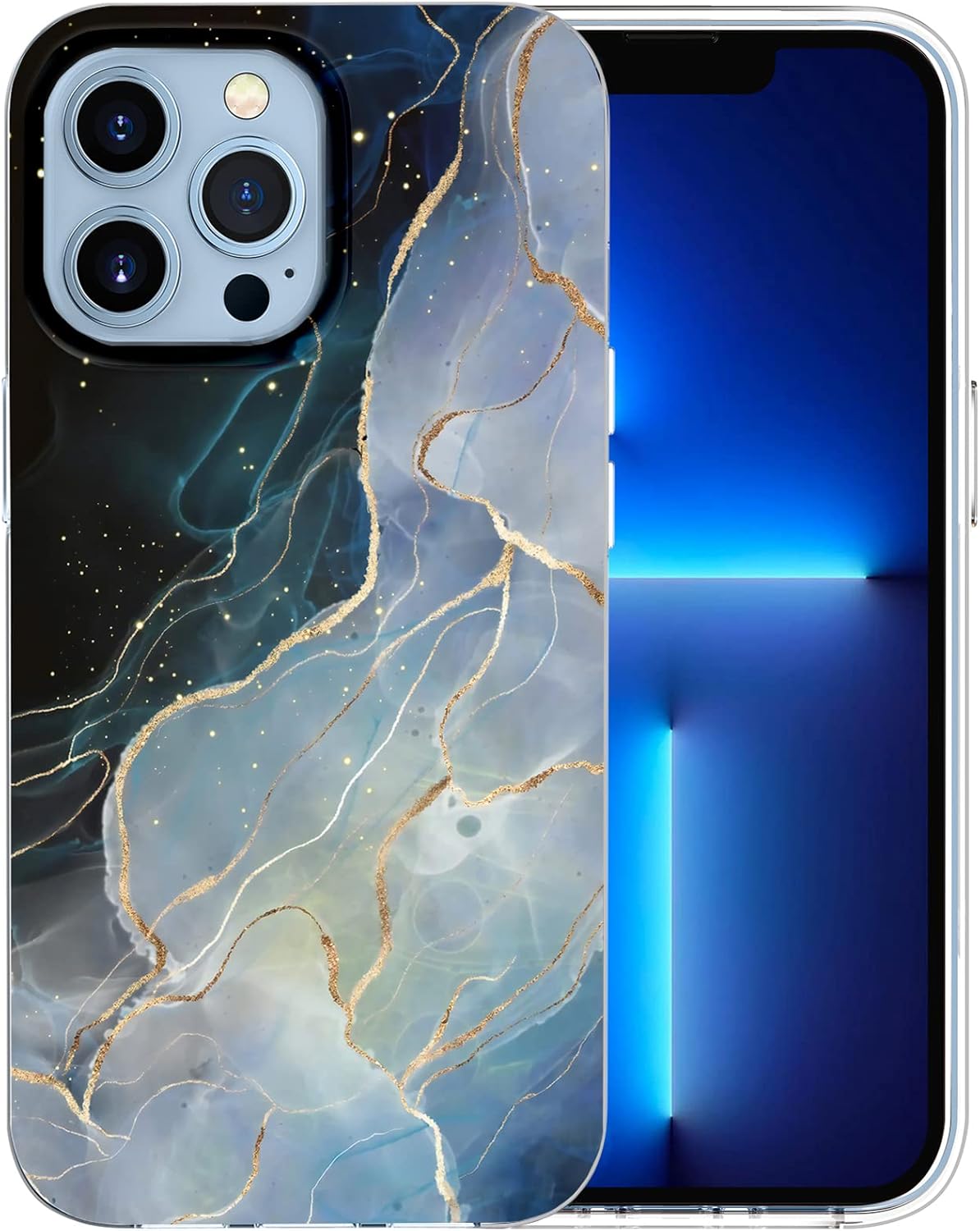 Marble phone cover for iPhone with luxury stone pattern