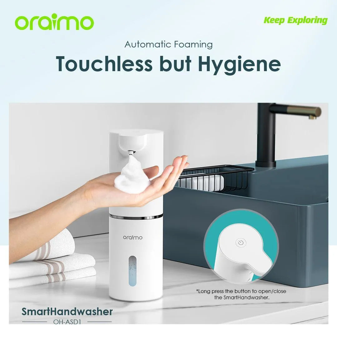 Oraimo SmartHandwasher WaterProof 300mL Hand Washer With 2 Levels Of Soap Dispensing-Price in Kenya.