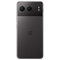 The image shows the back view of the OnePlus Nord 4 smartphone, featuring a dual camera setup with flash, in a black color finish.