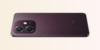 OPPO A3x back in Nebula Red with the 8MP camera module