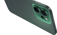 OPPO Reno 14F 5G camera close-up in Luminous Green with the glowing island