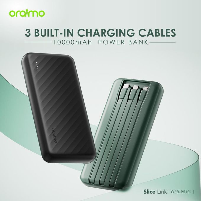 Slim Oraimo 10000mAh portable charger for smartphones in Kenya
