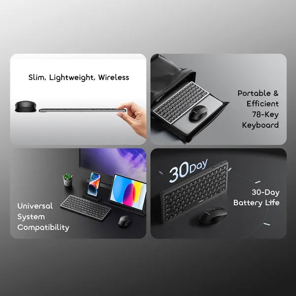 Oraimo NimbleType Keyboard & Mouse Kit OF-KK500N | Wireless Productivity Combo