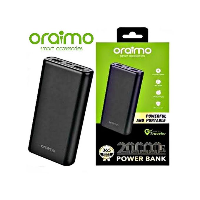Oraimo 20000mAh Fast Charging Power Bank Dual Output