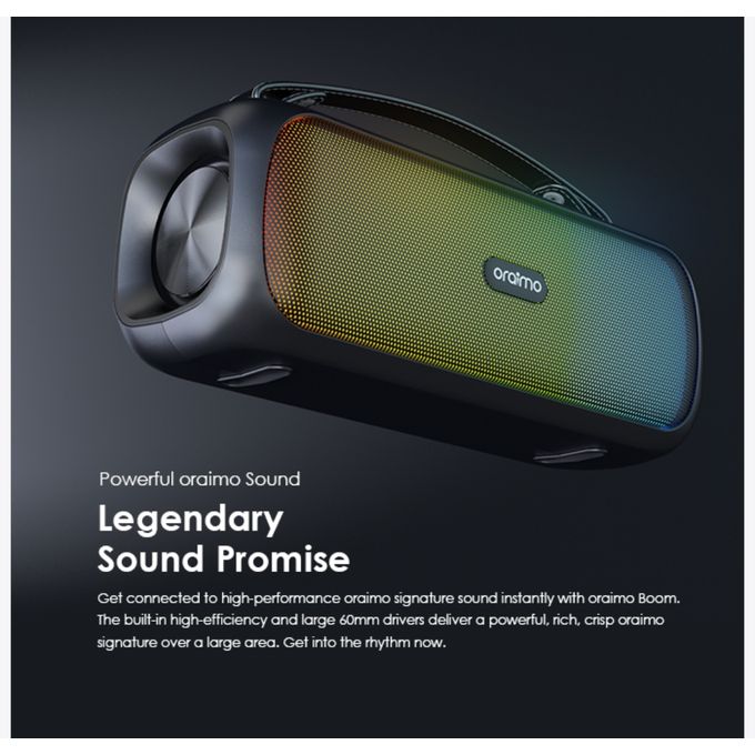 Oraimo OBS-75D portable Bluetooth speaker design