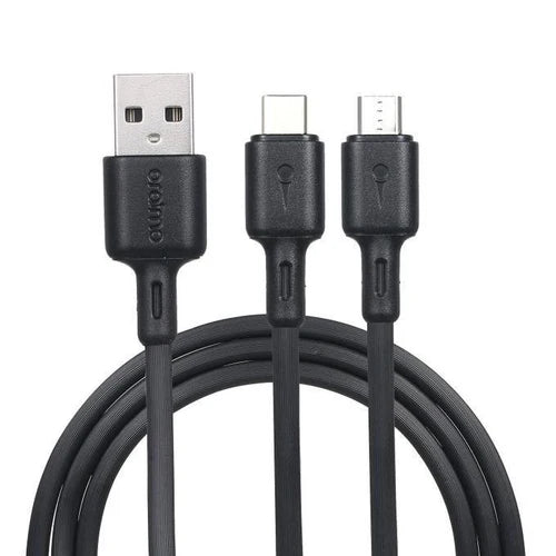 Oraimo OCD-E62 2-in-1 Type-C and Micro USB fast charging nylon cable