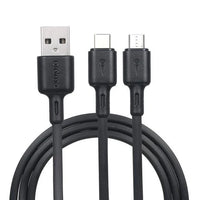 Oraimo OCD-E62 2-in-1 Type-C and Micro USB fast charging nylon cable