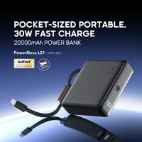 Oraimo PowerNova L21 portable 20,000mAh power bank with digital display