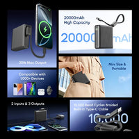 Oraimo PowerNova L21 20,000mAh 30W Fast-Charge Power Bank.