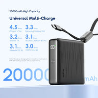 Oraimo PowerNova L21 20,000mAh 30W Fast-Charge Power Bank.