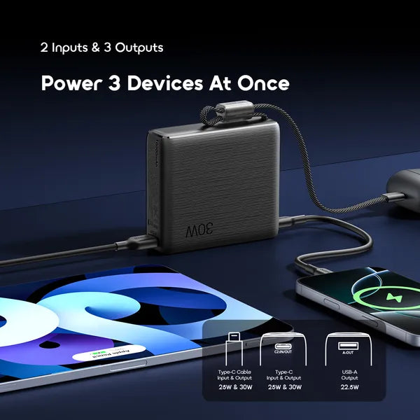 Oraimo PowerNova L21 20,000mAh 30W Fast-Charge Power Bank.