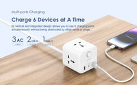 ORAIMO POWERHUB 2-5m-6 in1 PowerCube Extension Charging Iphone