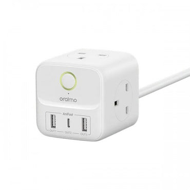 Oraimo PowerHub 6-in-1 PowerCube Extension with USB and Type-C ports