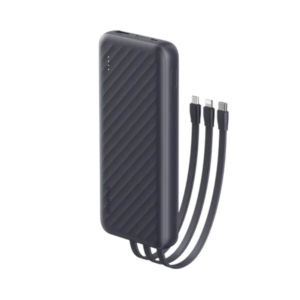 Oraimo Slice Link Pro 10000mAh 22.5W power bank with 3 built-in charging cables