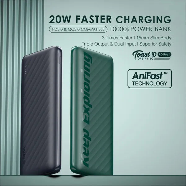 Oraimo Toast 10 PD Pro II 10000mAh power bank Kenya