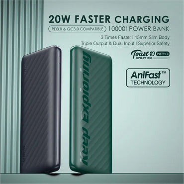 Oraimo Toast 10 PD Pro II 10000mAh power bank Kenya