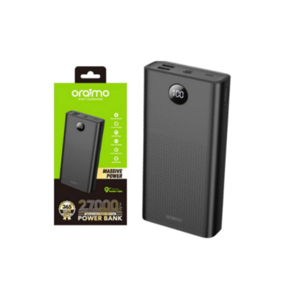Oraimo Traveler 3 Byte 27000mAh power bank front view