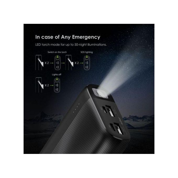 Oraimo Traveler PD fast charging power bank ports