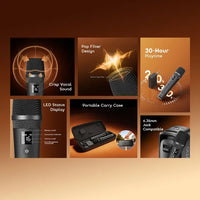 Oraimo VoxMic wireless microphone with up to 30 hours playtime