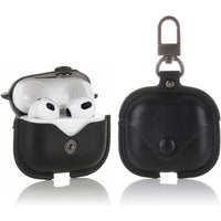 Leather AirPods case with charging port access