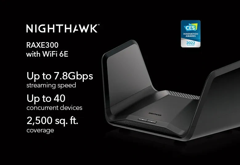 Netgear Nighthawk AXE7800 Tri-Band WiFi 6E A8000 packaging and accessories - buy online Kenya