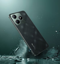 Realme C61 Dark Green back with rear camera close up