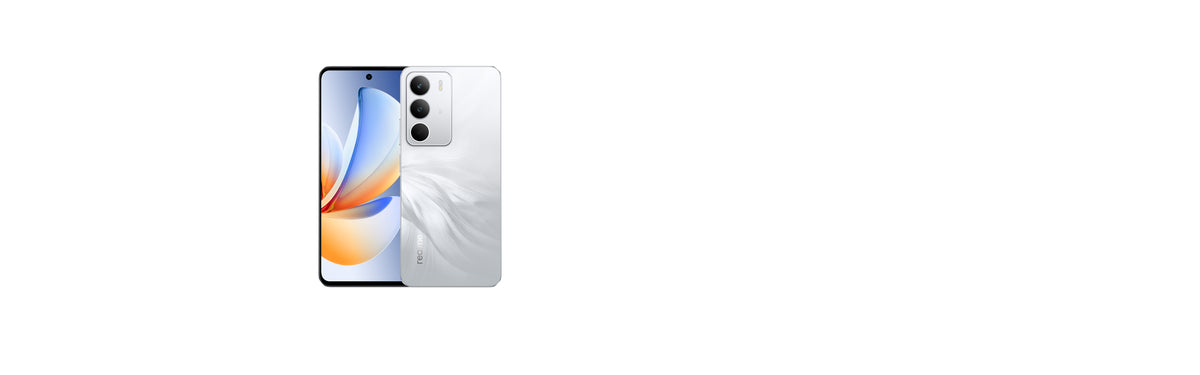 Realme C71 official product photograph showing the front and slim side
