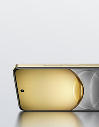 Close-up of the Realme C75 Lightning Gold back and 50MP camera module
