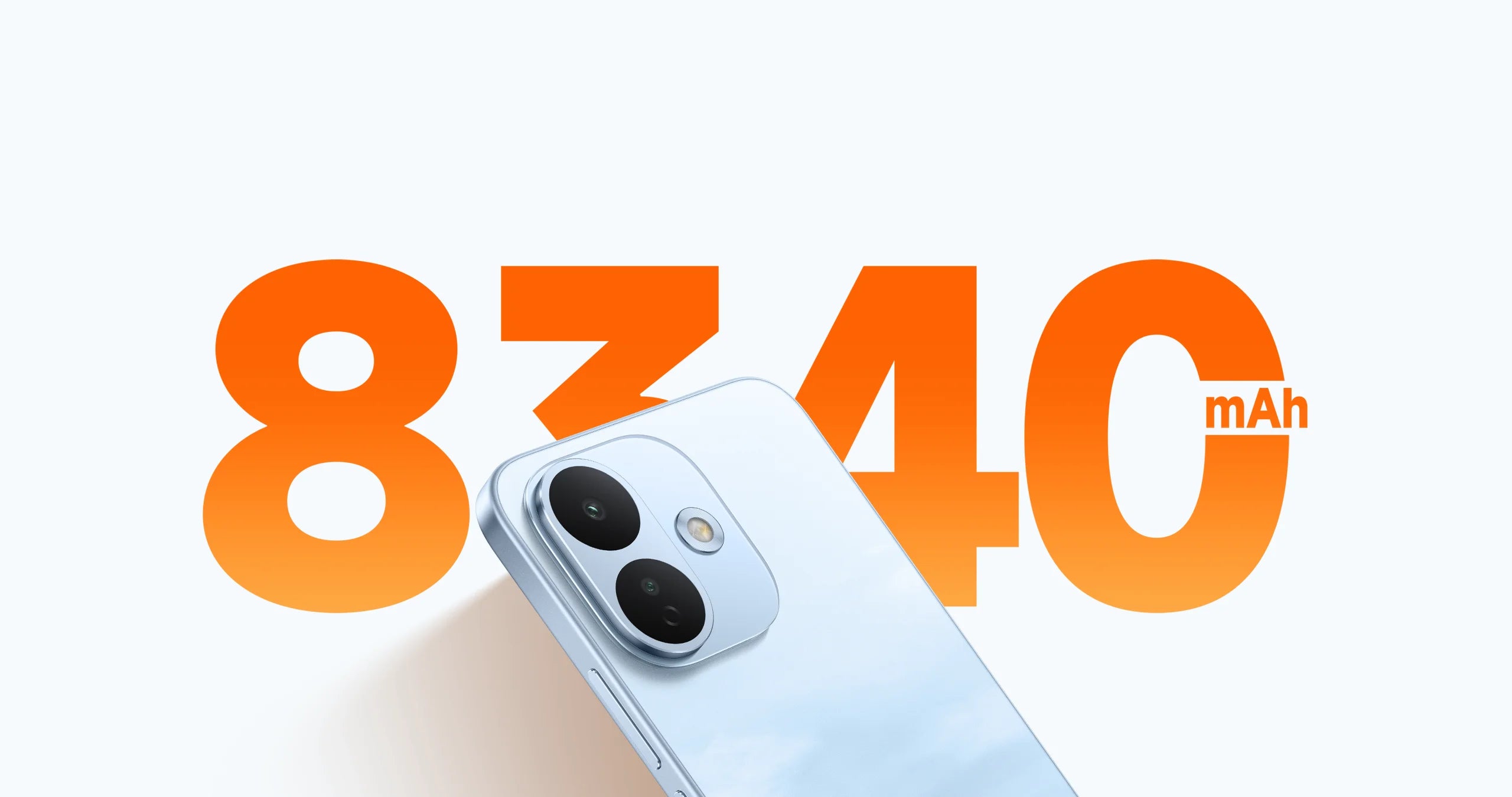 Redmi Note 17 Pro 5G silver back beside the official 8340mAh battery figure