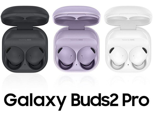Samsung Galaxy Buds 2 Pro R510 wireless earbuds in graphite charging case