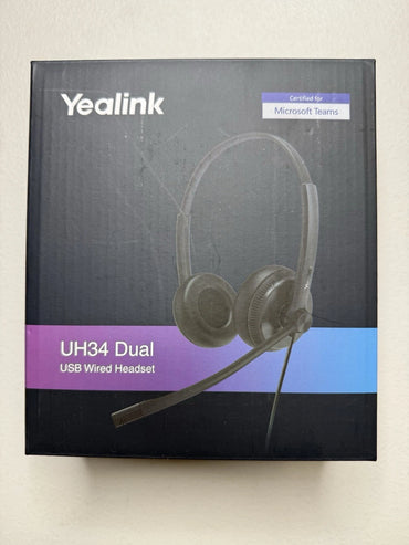 Yealink UH34 Dual Teams, USB-A Wired Headset