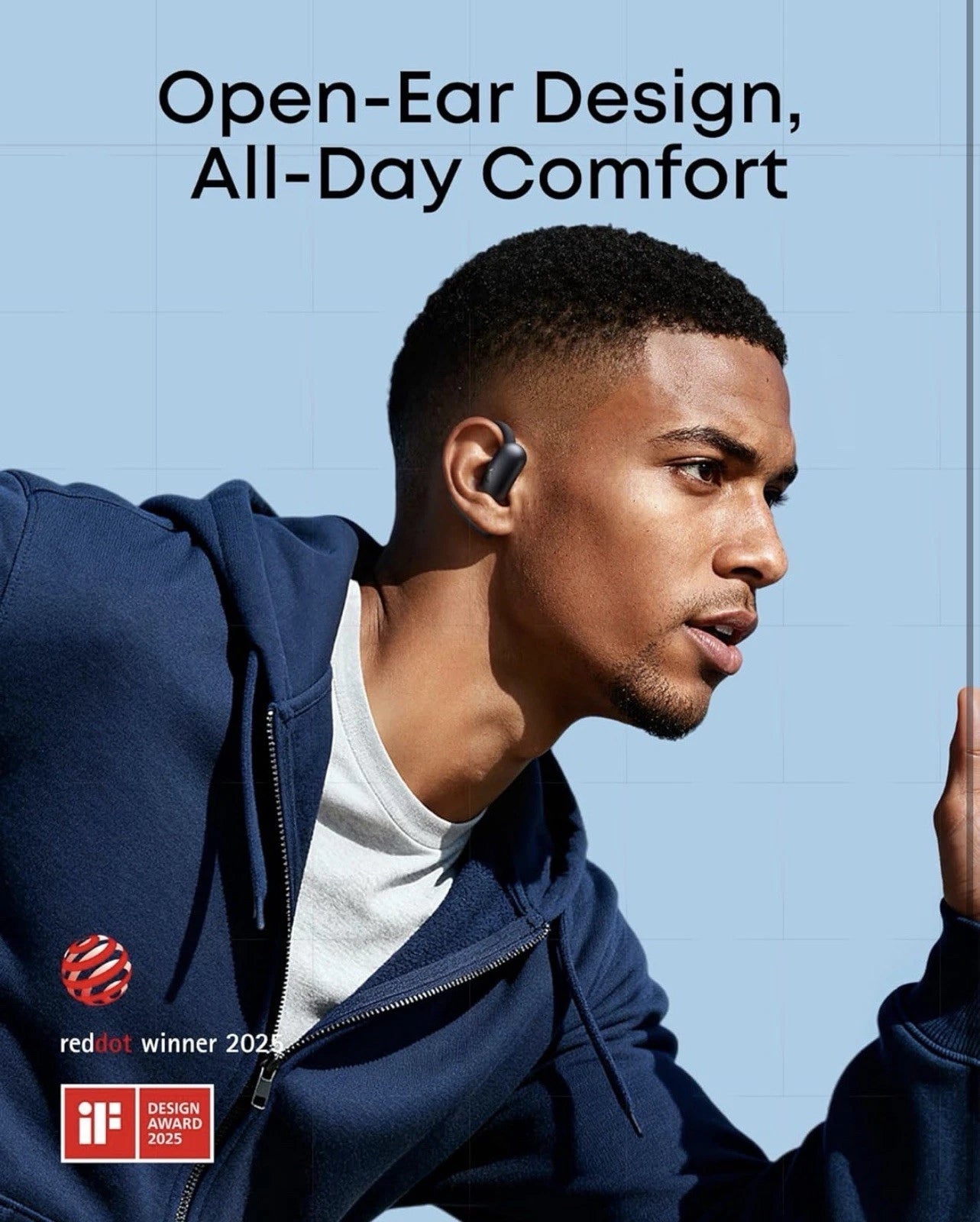 Soundcore AeroFit 2 Open-Ear Wireless Earbuds A3874H12 with LDAC Audio