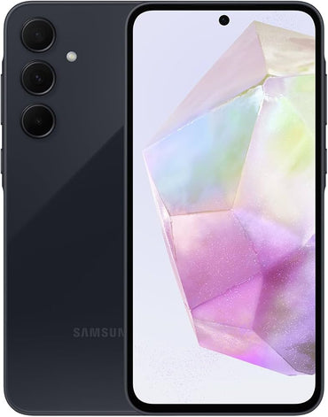Black Galaxy A35 5G 6.6-inch 120Hz AMOLED display + triple back side camera display
