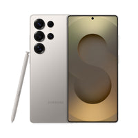 S25 Ultra 6.8″ AMOLED front and S25 Ultra 200MP camera module