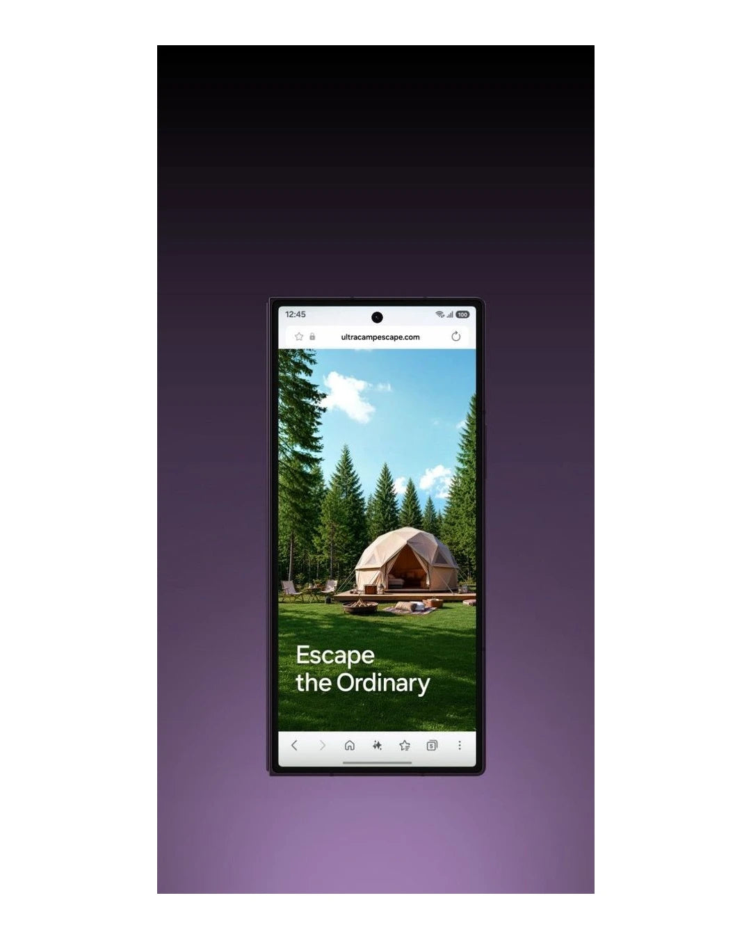Samsung Galaxy Z Fold 8 Ultra in Phantom Titanium, official front and back view