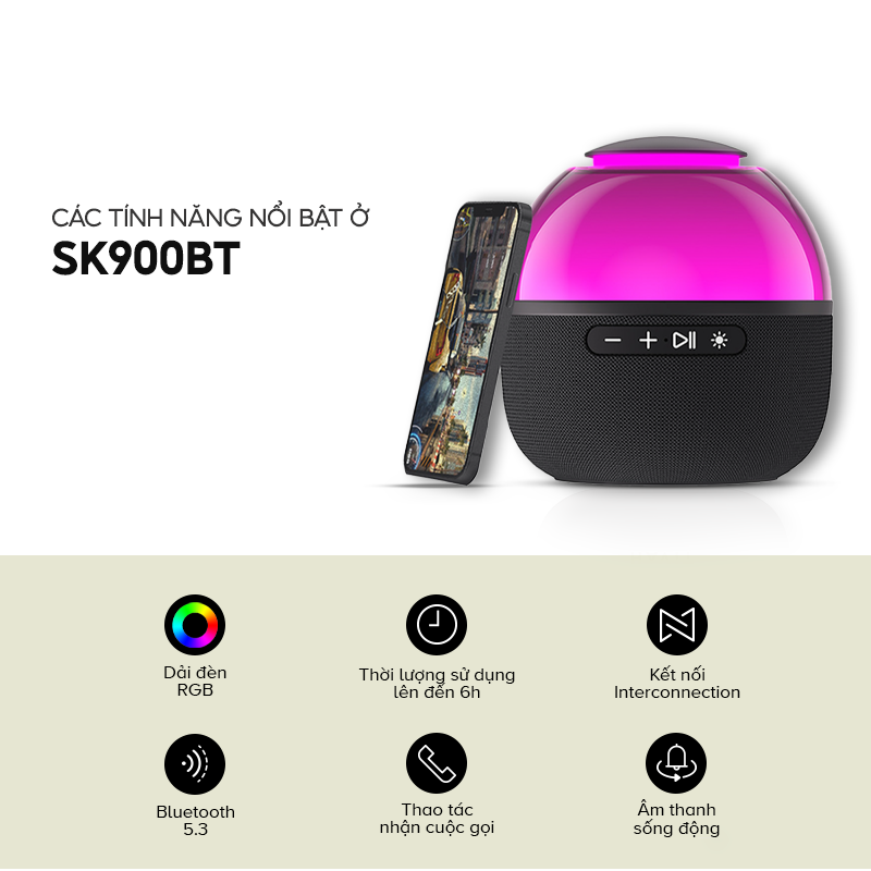 Havit SK900BT Wireless Speaker – Compact with Deep Bass