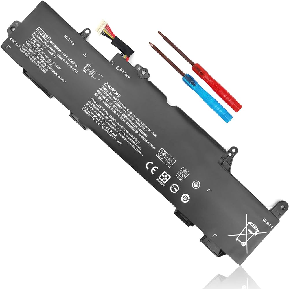 HP SS03XL / SSO3XL  Battery Replacement for EliteBook 735/745/830/840/846 G5-G6 & ZBook 14U G5-G6 | 11.55V 50Wh