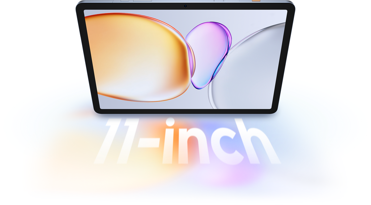 Tecno MegaPad SE front view of the 11-inch Full HD+ screen on a white background