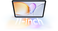 Tecno MegaPad SE front view of the 11-inch Full HD+ screen on a white background
